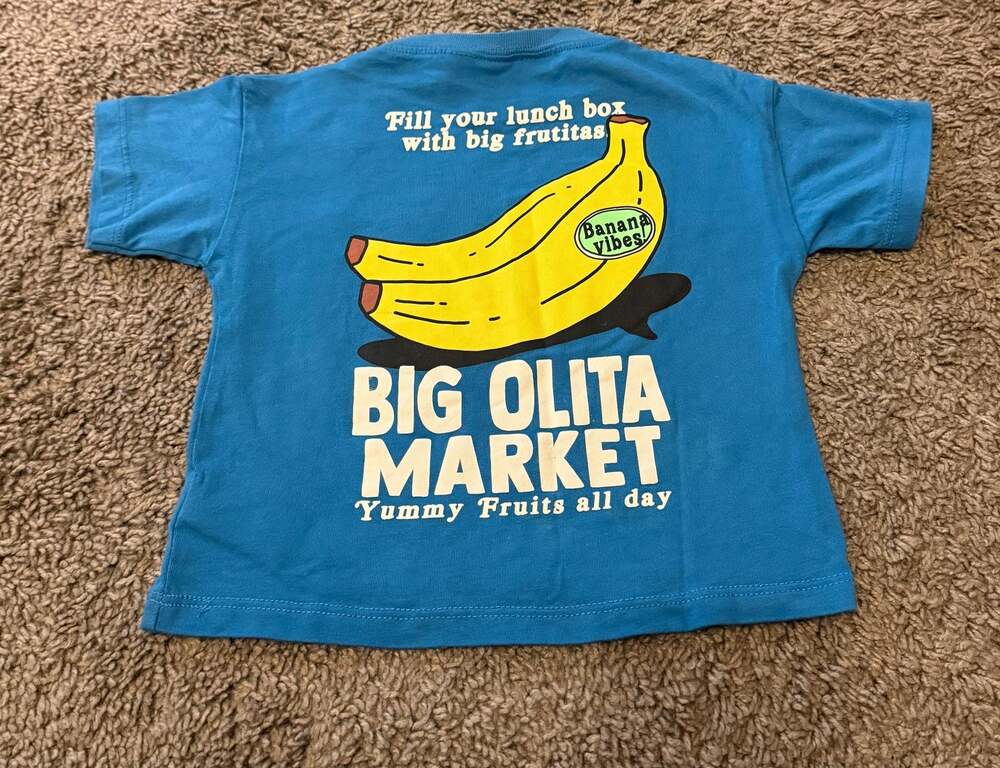 Zara Kids Big Olita Graphic Banana Print T-Shirt and Zara Batman graphic t-shirt